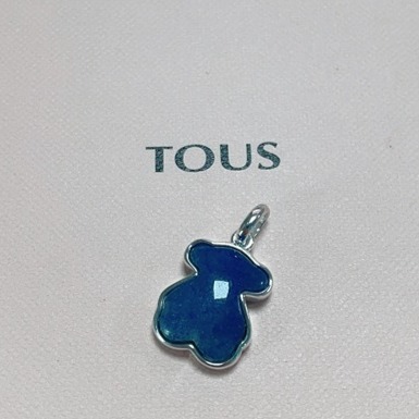 TOUS Charm Silver New Color Pendant with Dumortierite for Necklace / Choker 925