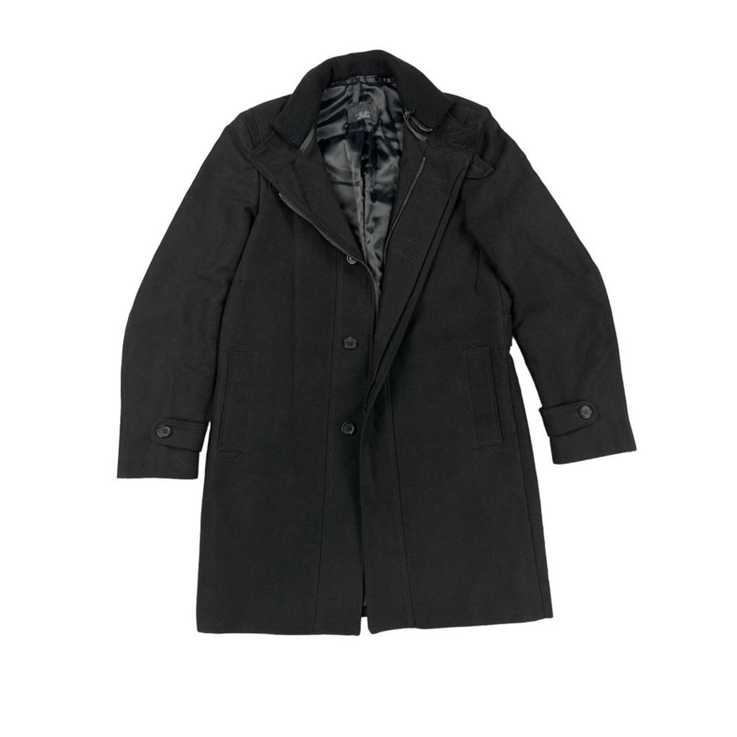 Zara Man Trenchcoat in Black