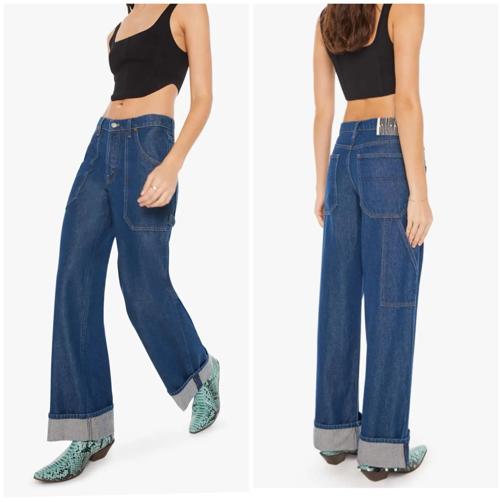 Mother Snacks! The Smoothie Carpenter Sneak Jean in Clean Your Plate Sz 27 NWT