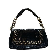 Michael Kors black and gold chain shoulder bag