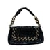 Michael Kors black and gold chain shoulder bag
