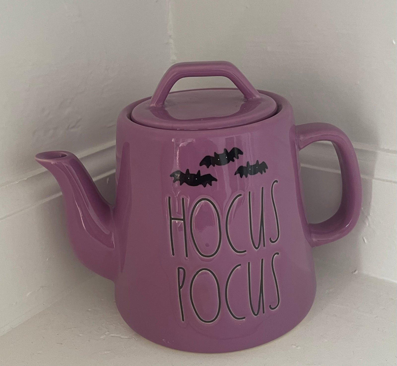 Rae dunn purple hocus pocus tea pot