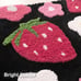Black Bathroom Rugs Cute Strawberry Flower Bath Mat Bathroom Accessories, 18x25