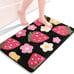 Black Bathroom Rugs Cute Strawberry Flower Bath Mat Bathroom Accessories, 18x25