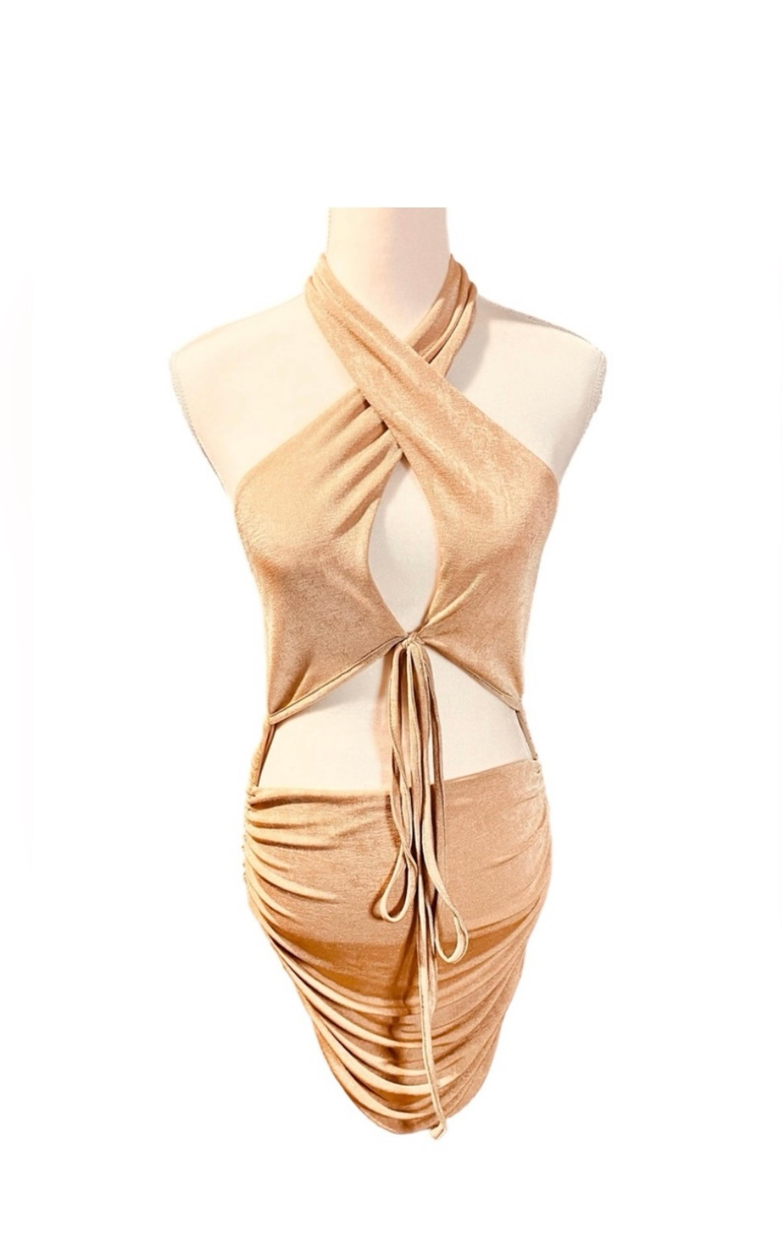 Etiquette sexy halter dress  size large