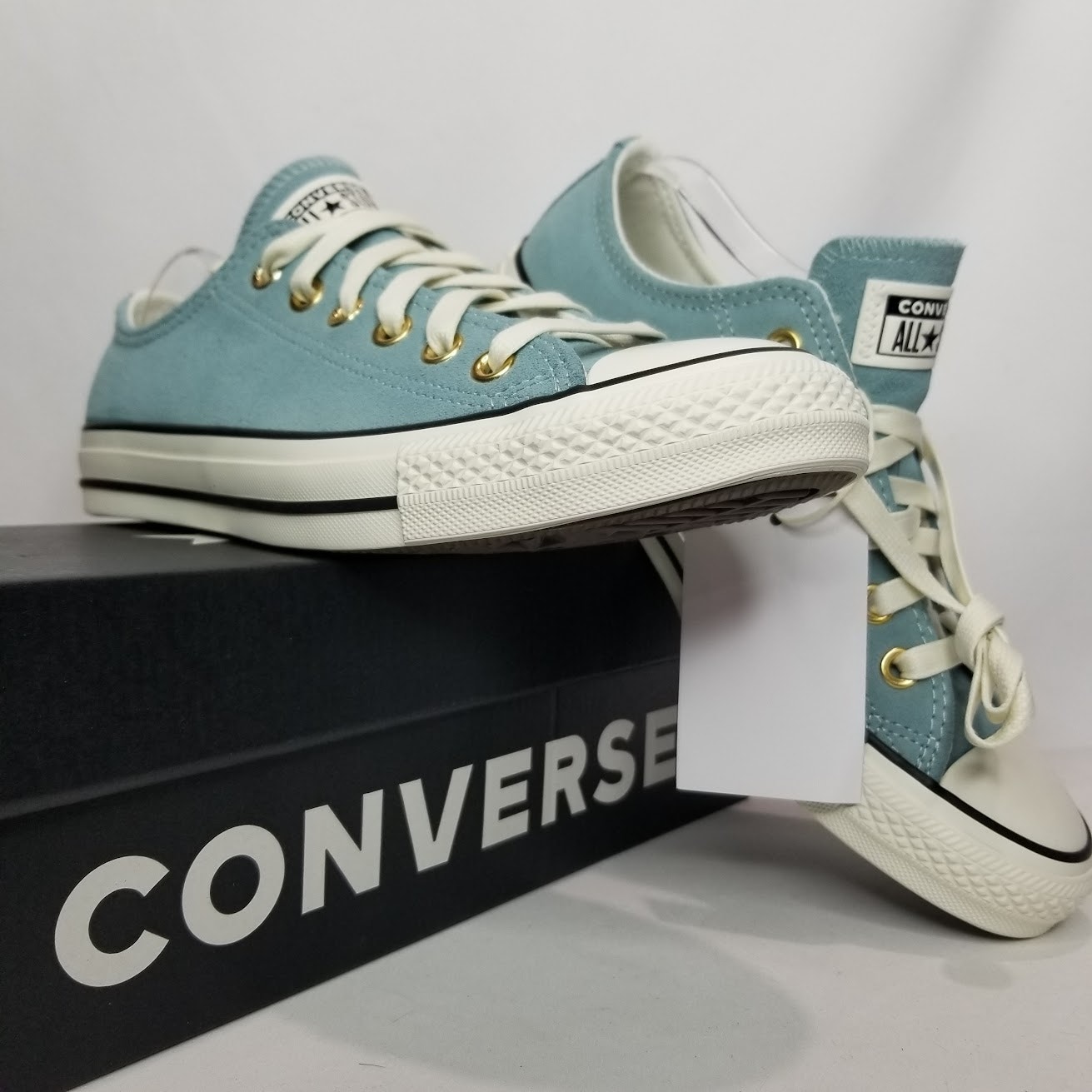 Converse Unisex CTAS Suede Low Top Oxfords Women Size 8 Vernal Pool A13817C NWT