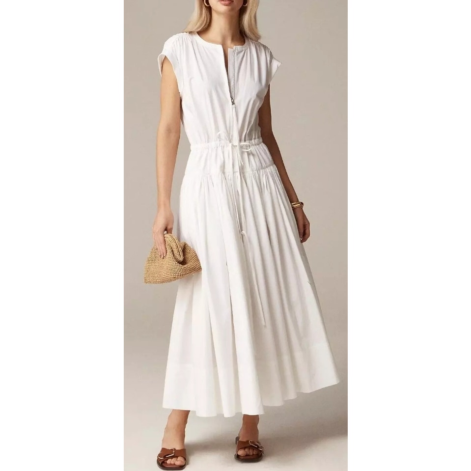 J. Crew Drop Waist Midi Dress XS NWT