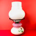 Vintage EAGLE Kerosene Oil Lamp Victorian Daisy Floral Hand painted Porcelain