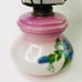 Vintage EAGLE Kerosene Oil Lamp Victorian Daisy Floral Hand painted Porcelain