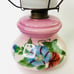 Vintage EAGLE Kerosene Oil Lamp Victorian Daisy Floral Hand painted Porcelain