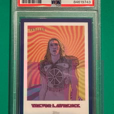 2021 TOPPS X TREVOR LAWRENCE STAR PORTAL BLUE /199 PSA ROOKIE JAGUARS