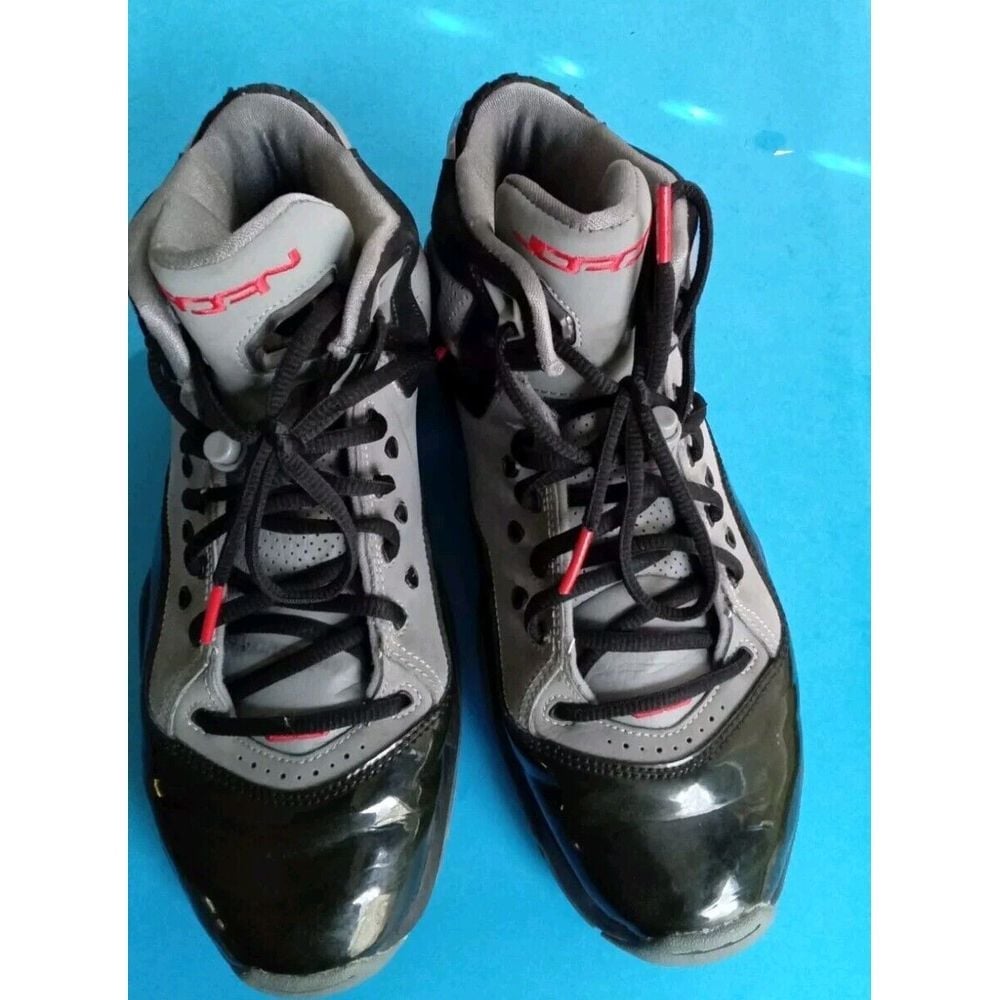 AND1 Basketball Shoes Athletic Sneakers Black Grey Red High Top Sport Trainers
