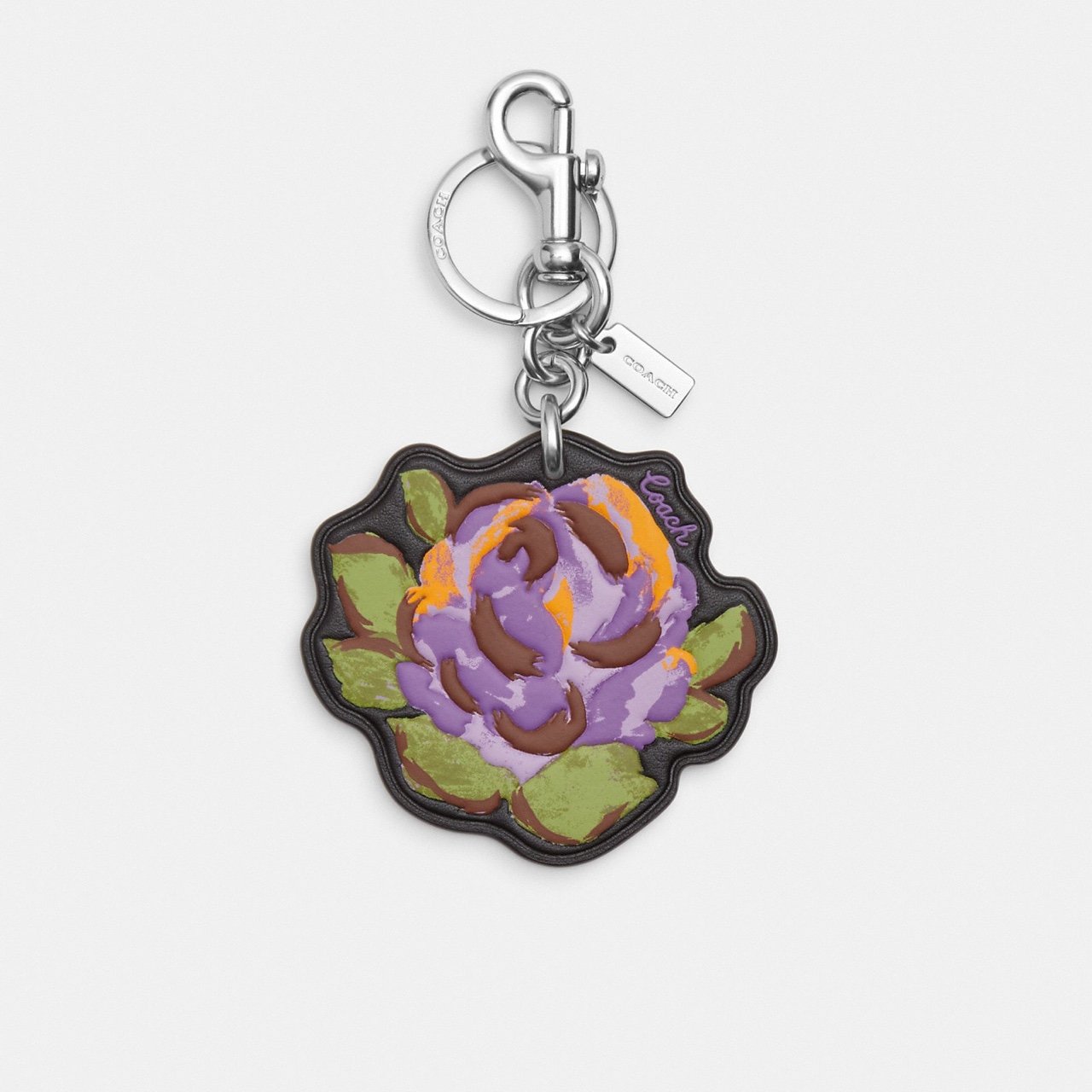 Coach Purple Rose Bag Charm
