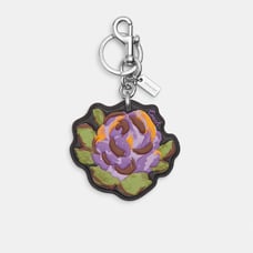 Coach Purple Rose Bag Charm