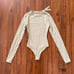 Skims FITS EVERYBODY LONG SLEEVE CREW NECK BODYSUIT Clay NWT Sz XXS 68