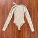 Skims FITS EVERYBODY LONG SLEEVE CREW NECK BODYSUIT Clay NWT Sz XXS 68