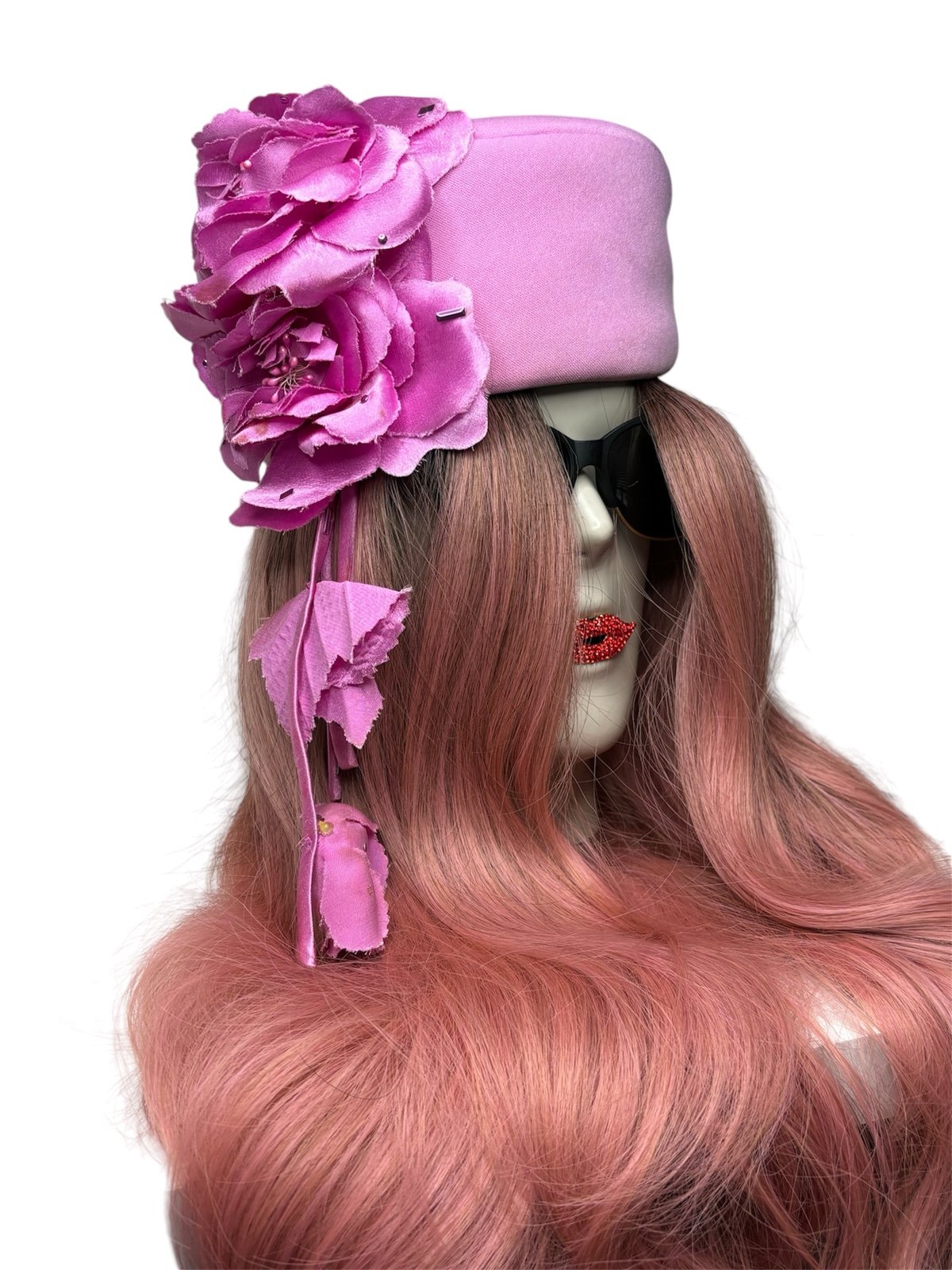 Pink Milano Paris New York Elegant 100% Structured Hat One Size