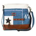 Myra Bag Handmade Country Shoulder Bag Upcycled Canvas & Cowhide Leather