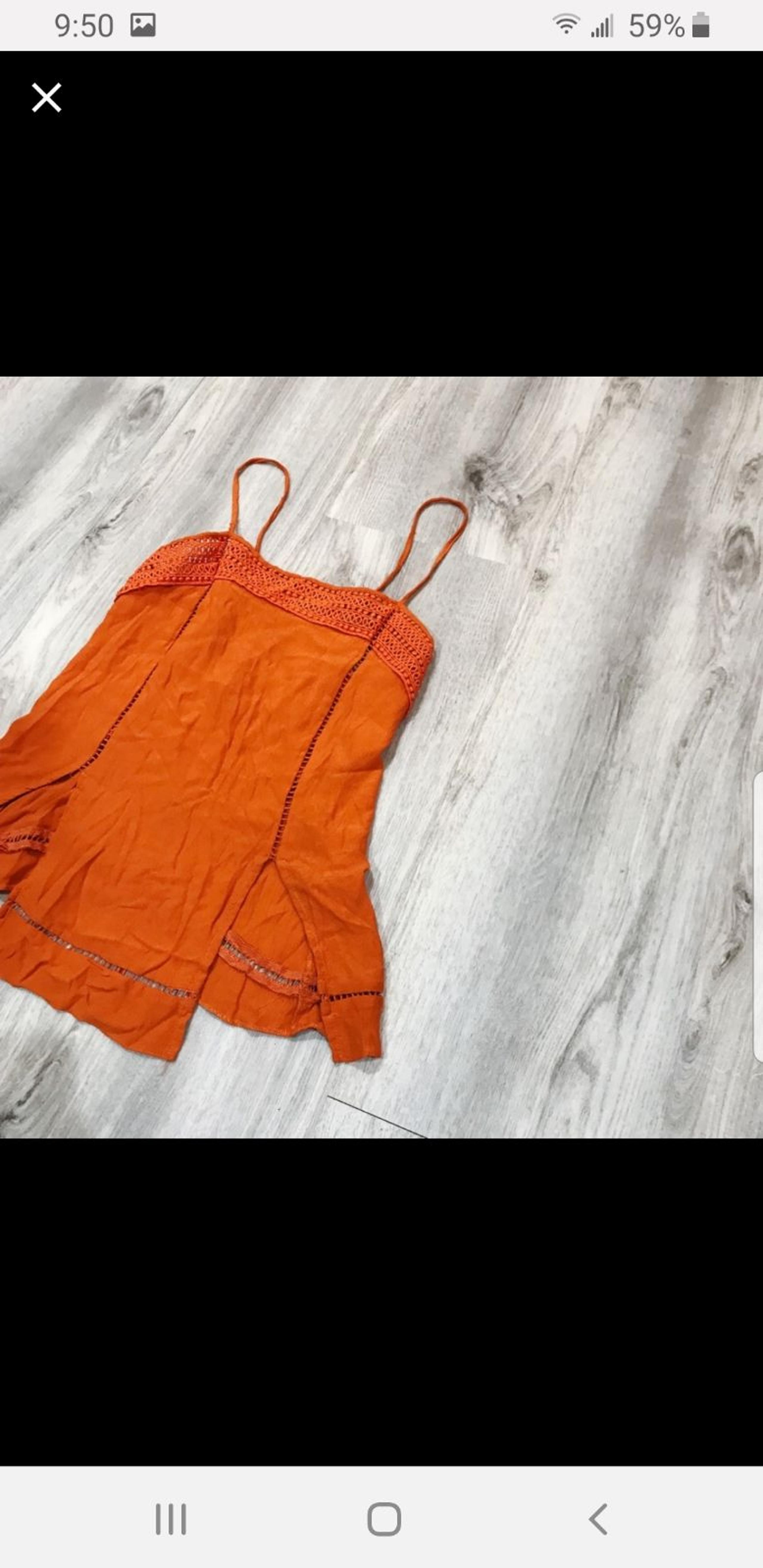 ASOS Orange Tie Back Tank