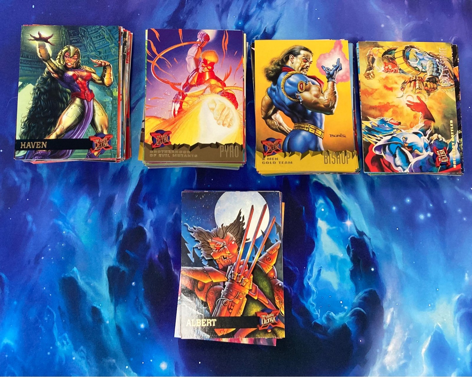 MARVEL TRADING CARDS LOT 95 FLEER ULTRA ALMOST COMPLETE SET