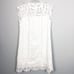 VINEYARD VINES | White Cap Lace Shift Dress High Neckline Women’s Size 6