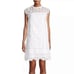 VINEYARD VINES | White Cap Lace Shift Dress High Neckline Women’s Size 6