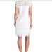 VINEYARD VINES | White Cap Lace Shift Dress High Neckline Women’s Size 6