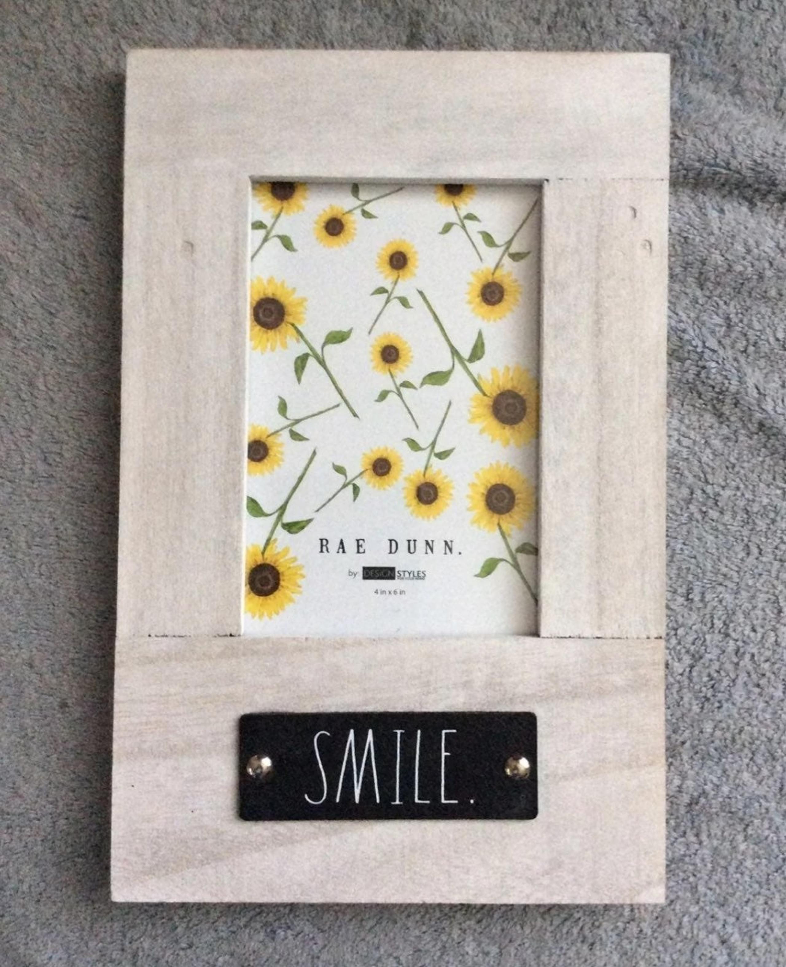 Rae Dunn "SMILE" Picture Frame
