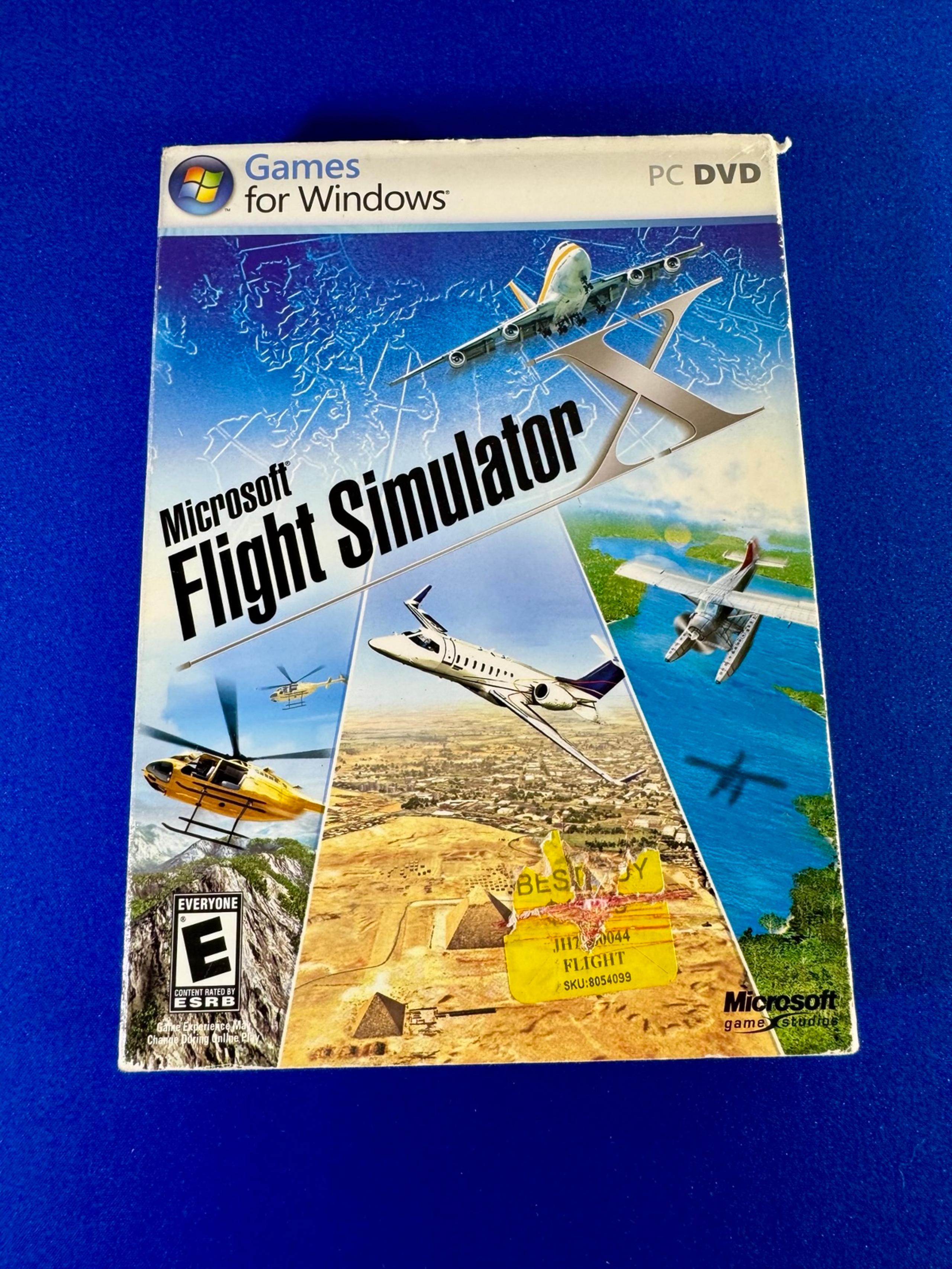 Microsoft Flight Simulator X (PC, 2006) Case and Disc 1 only