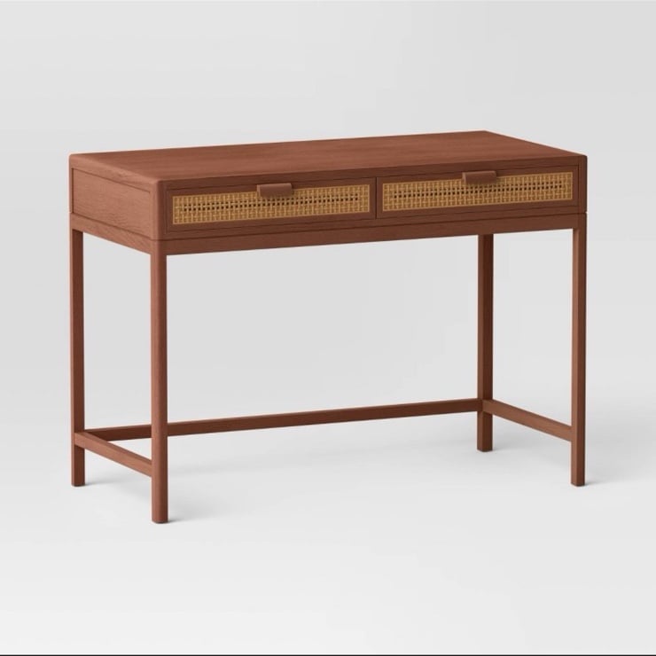 Minsmere Writing Desk with Drawers Brown - Threshold™