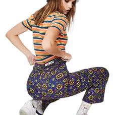 minga london Wild Sunflower Kick Flare Jeans