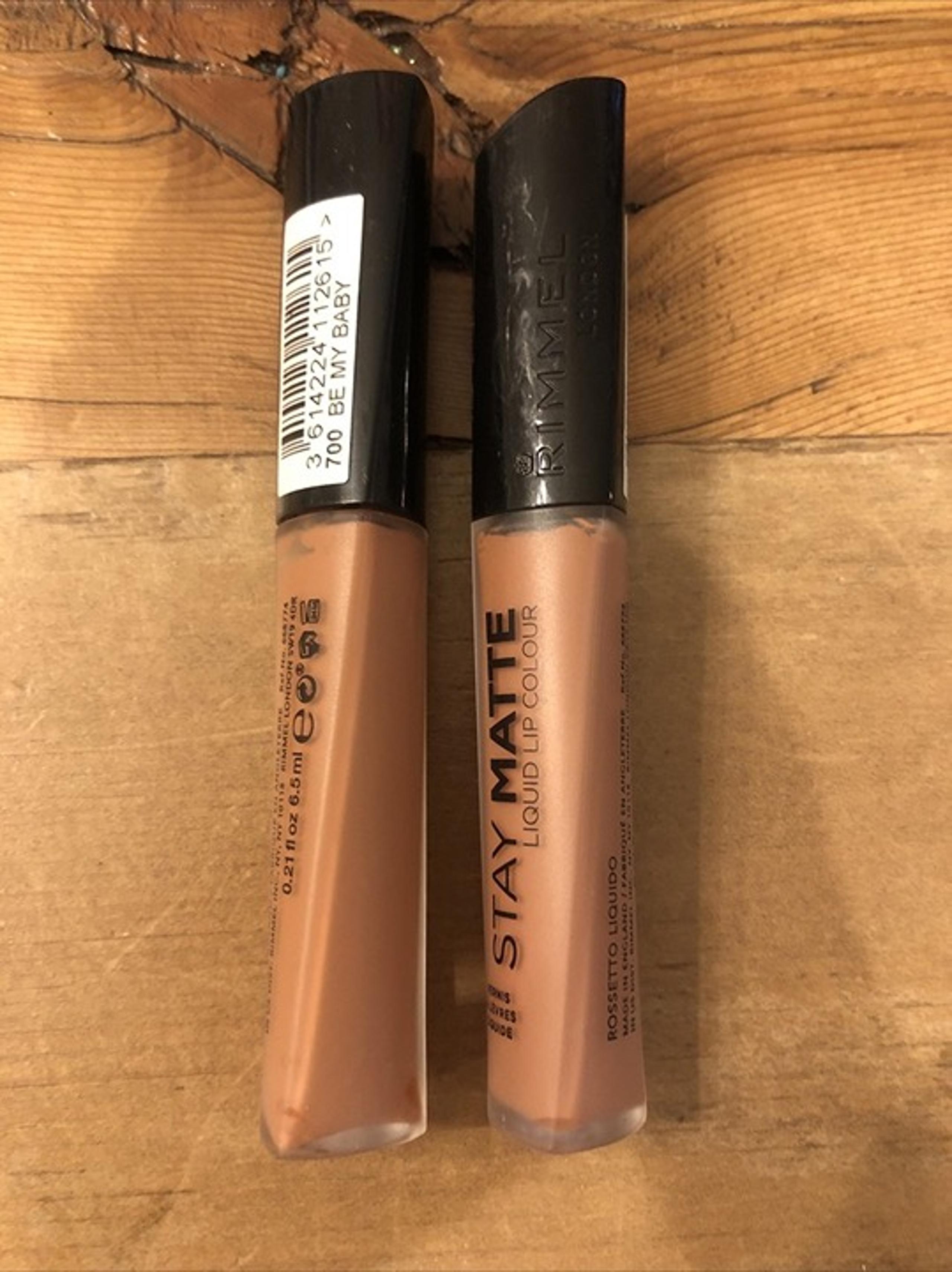 2x Rimmel Stay Matte Lip Color Liquid Be My Baby 0.21 oz a22