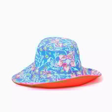 NEW Lilly Pulitzer Reversible Canvas Sun Hat
