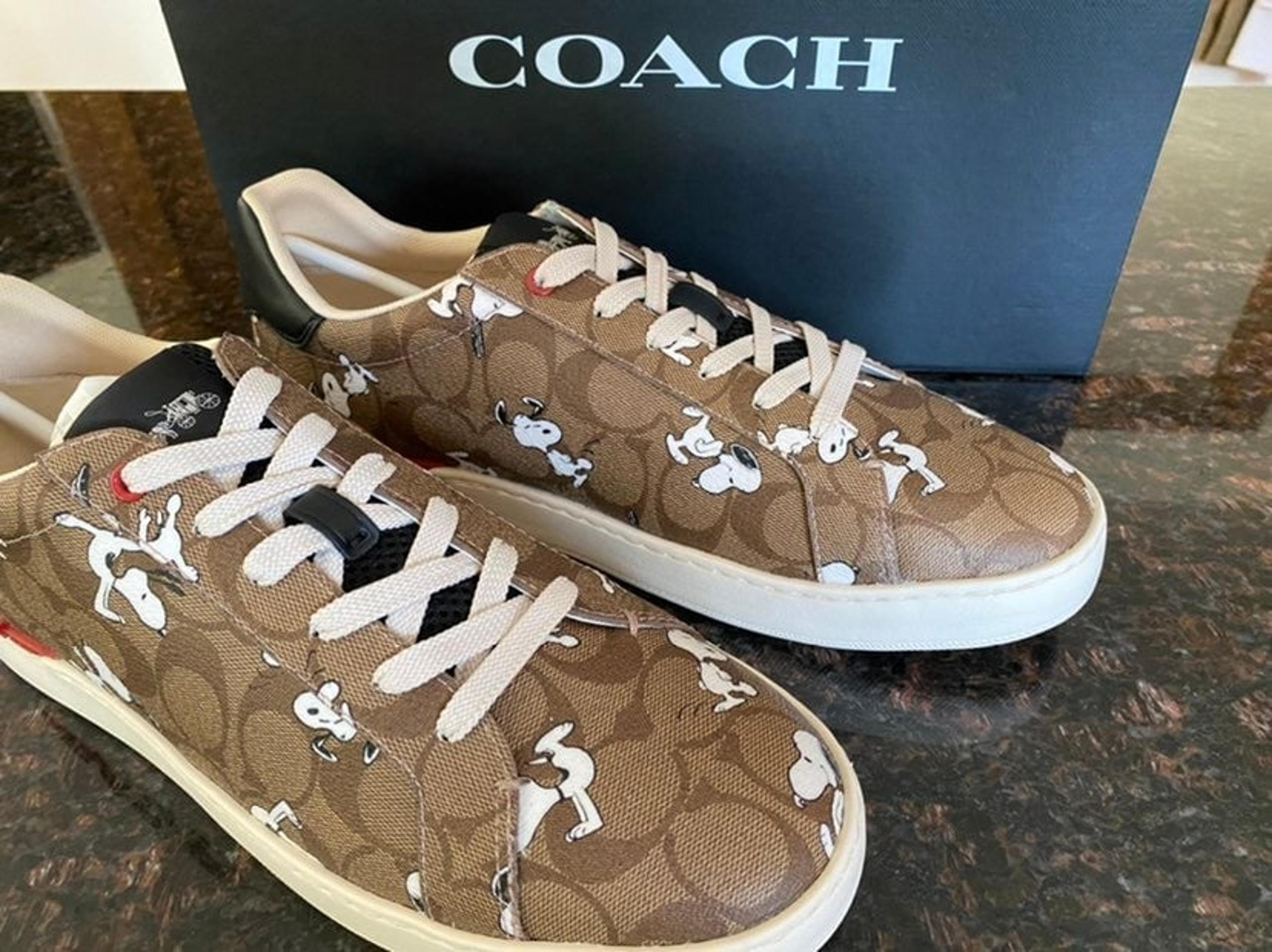 New/NIB Coach X Snoopy Fashion Sneakers Size 10D Men