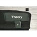Theory Women's Sz Sm Yoke Stretch Leggings Blk Ink Solid Elastic Waist Pull On