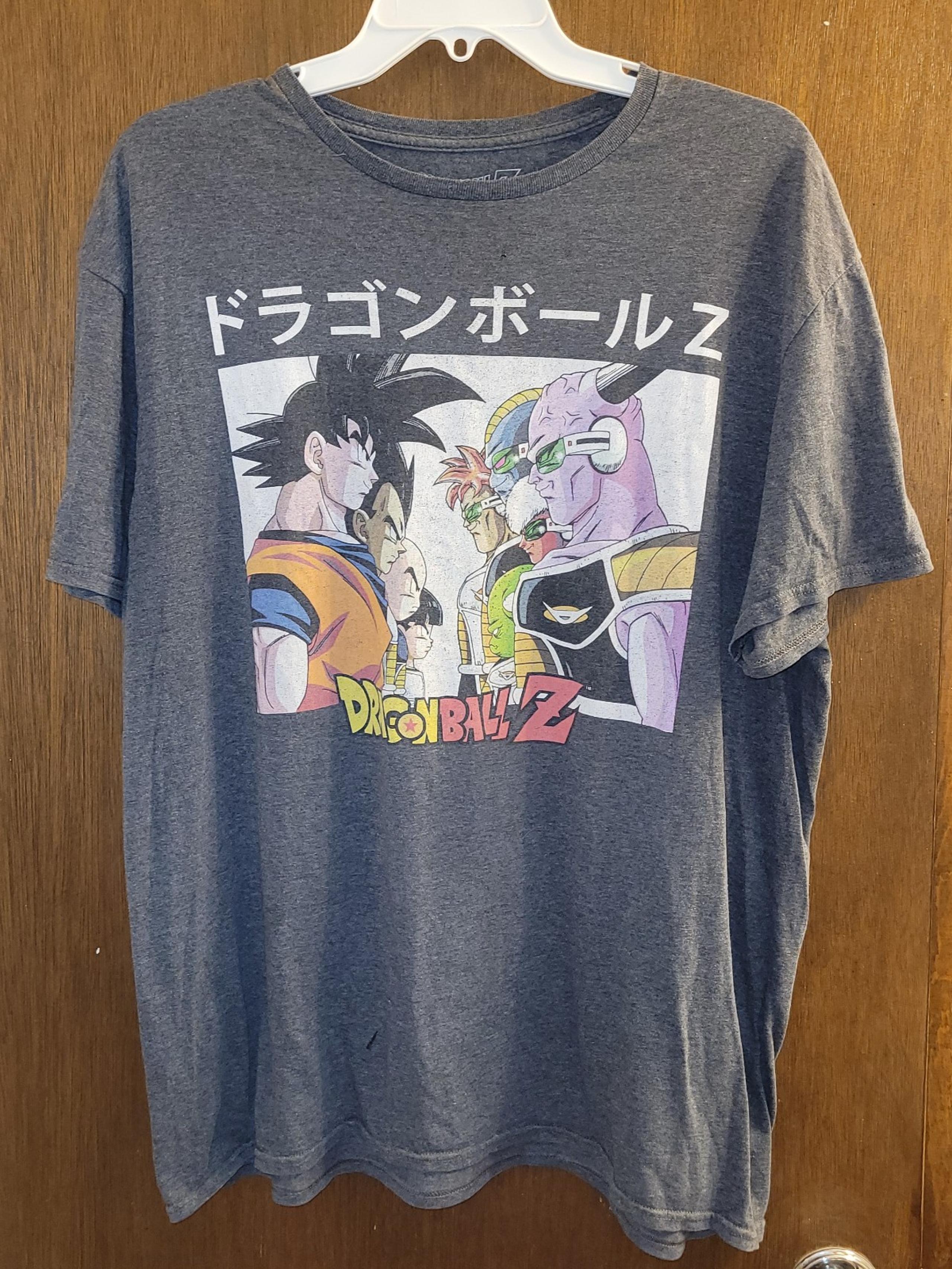 DRAGON BALL Z MENS T SHIRT SIZE XLARGE DARK GRAY Gaming