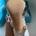Brand NEW! Vivienne westwood women's Ankle Strap Heel White Pearl NIB ！