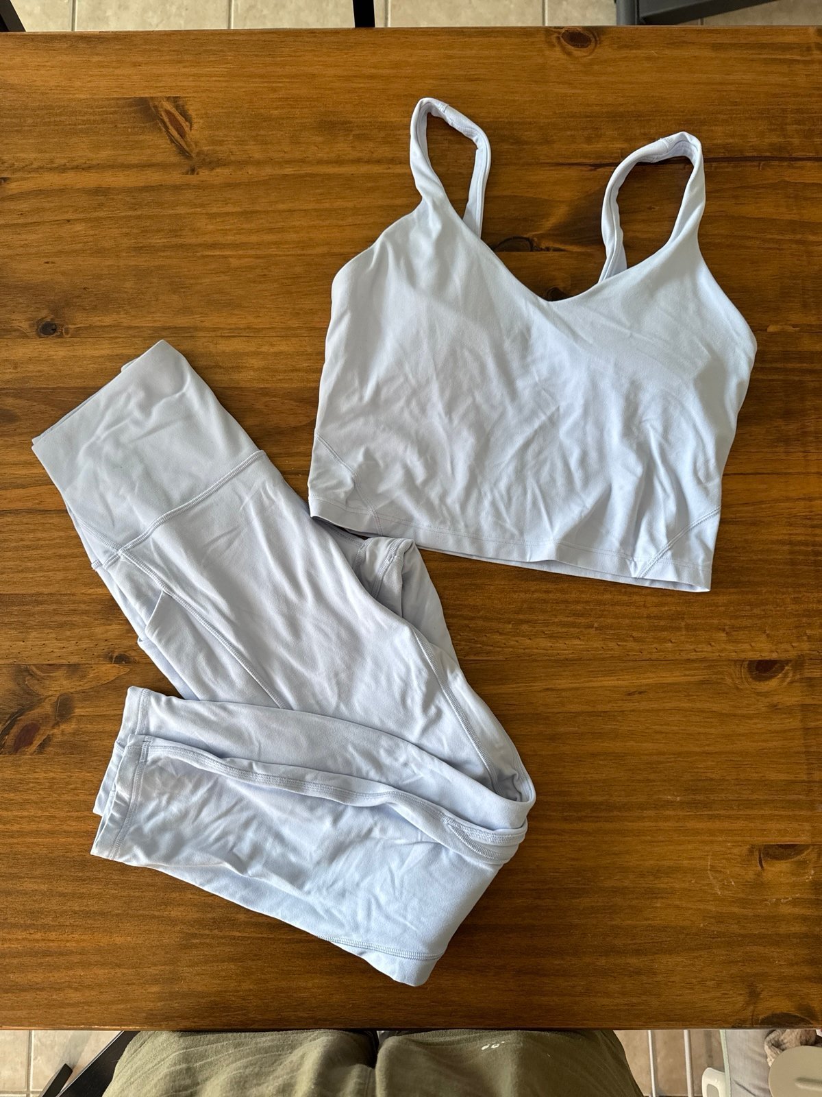 Lululemon light blue align set