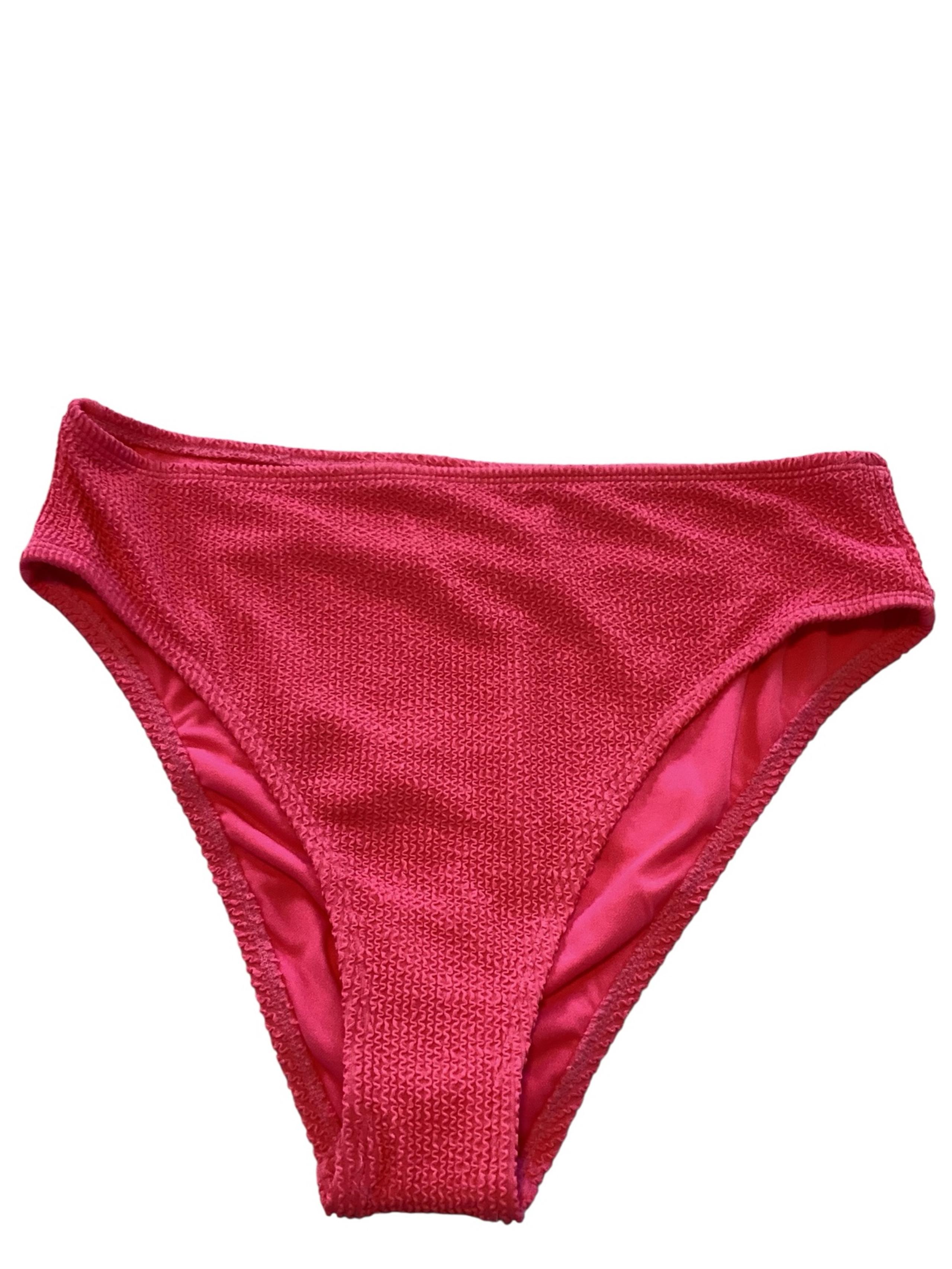New Bar III Womens High Leg High Rise Swim Bottom Size XL Color Candy Kids Pink