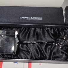 Baume & Mercier Glass Display Paperweight
