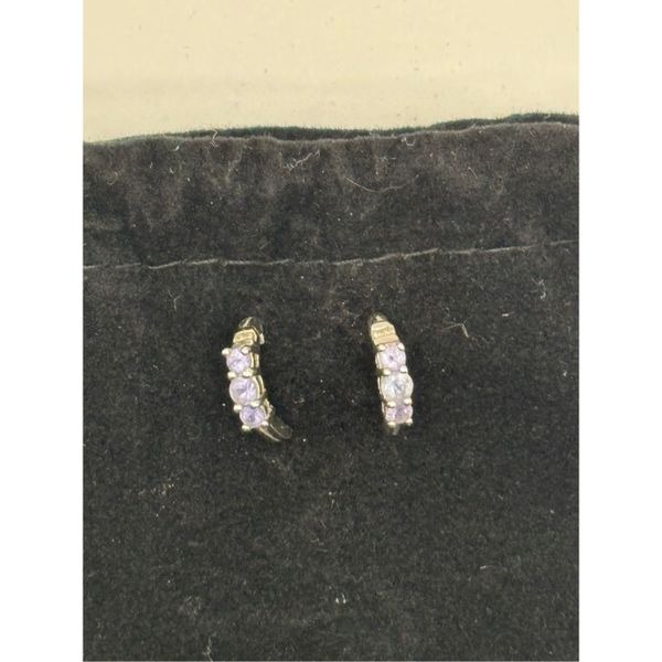 Tanzanite and Silver Earrings