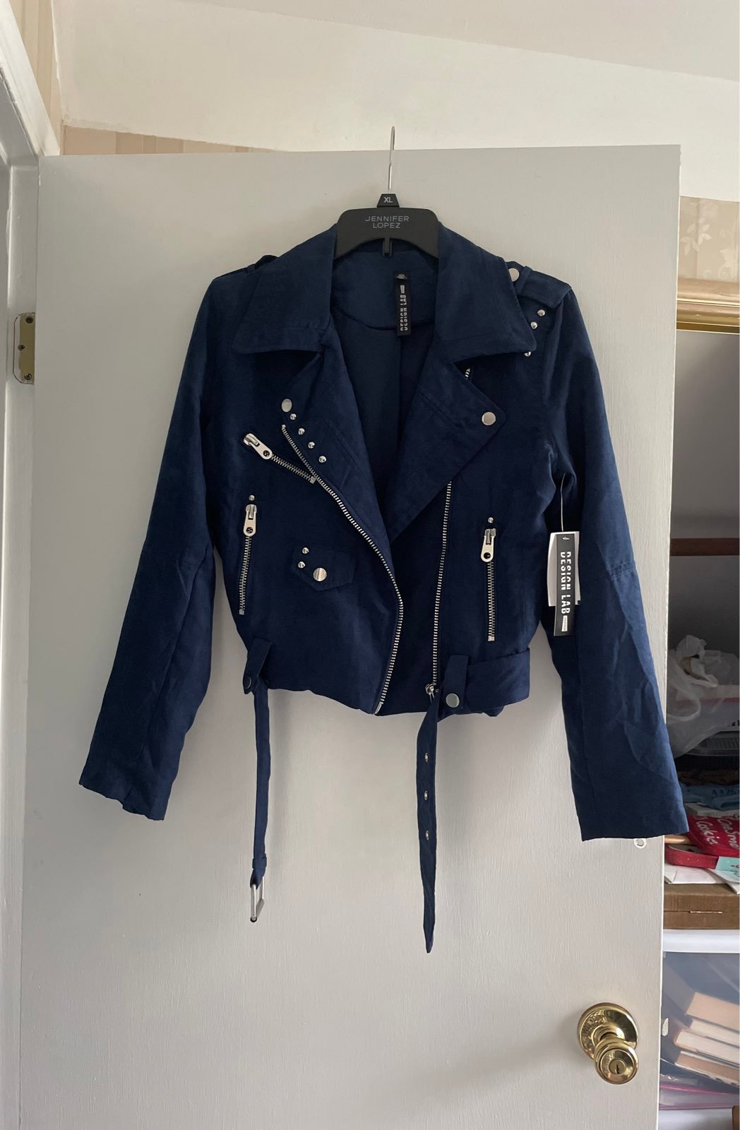 Navy blue womens jacket