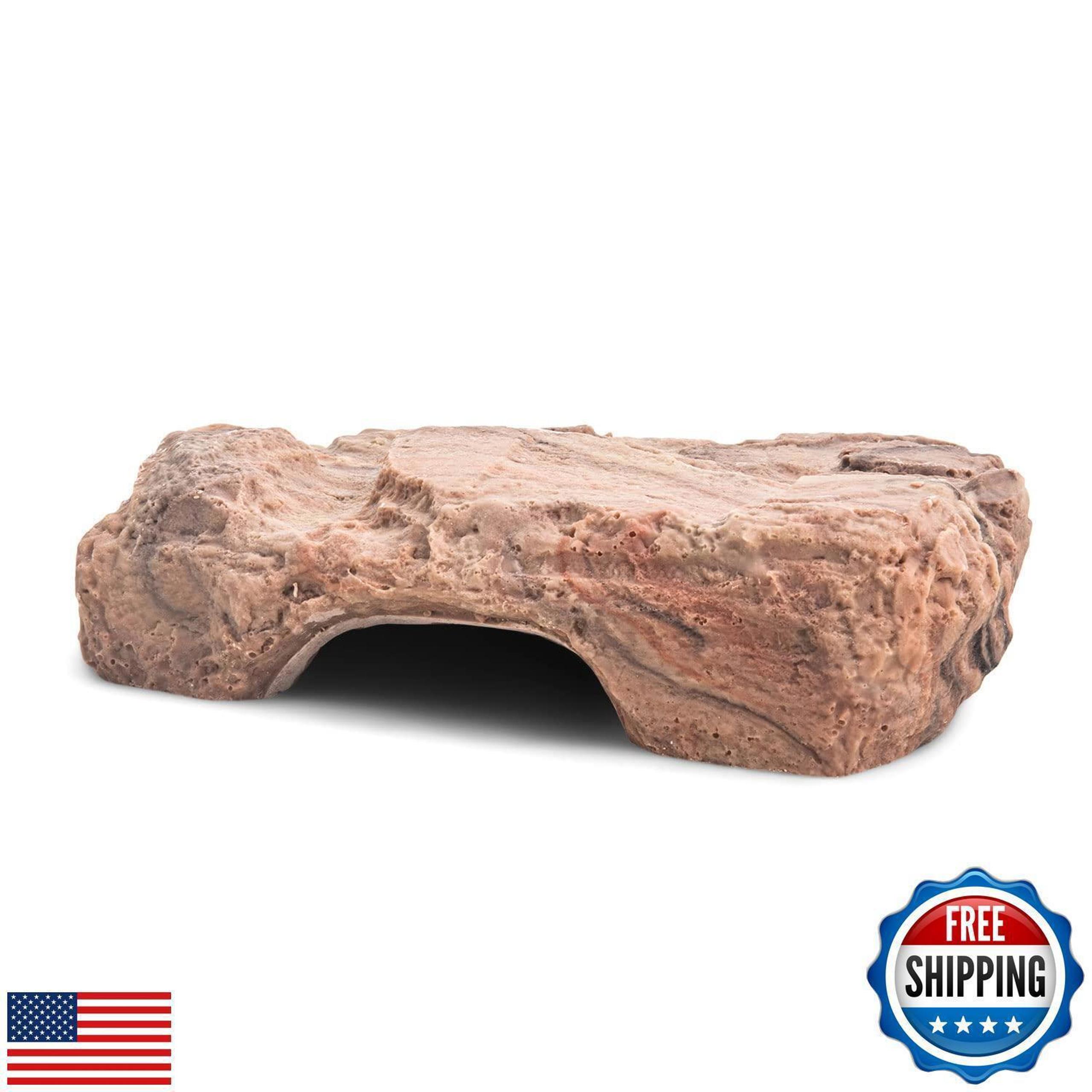 Fluker's Reptile Rock Cave with Basking Area, Natural Looking Rock Cave for A