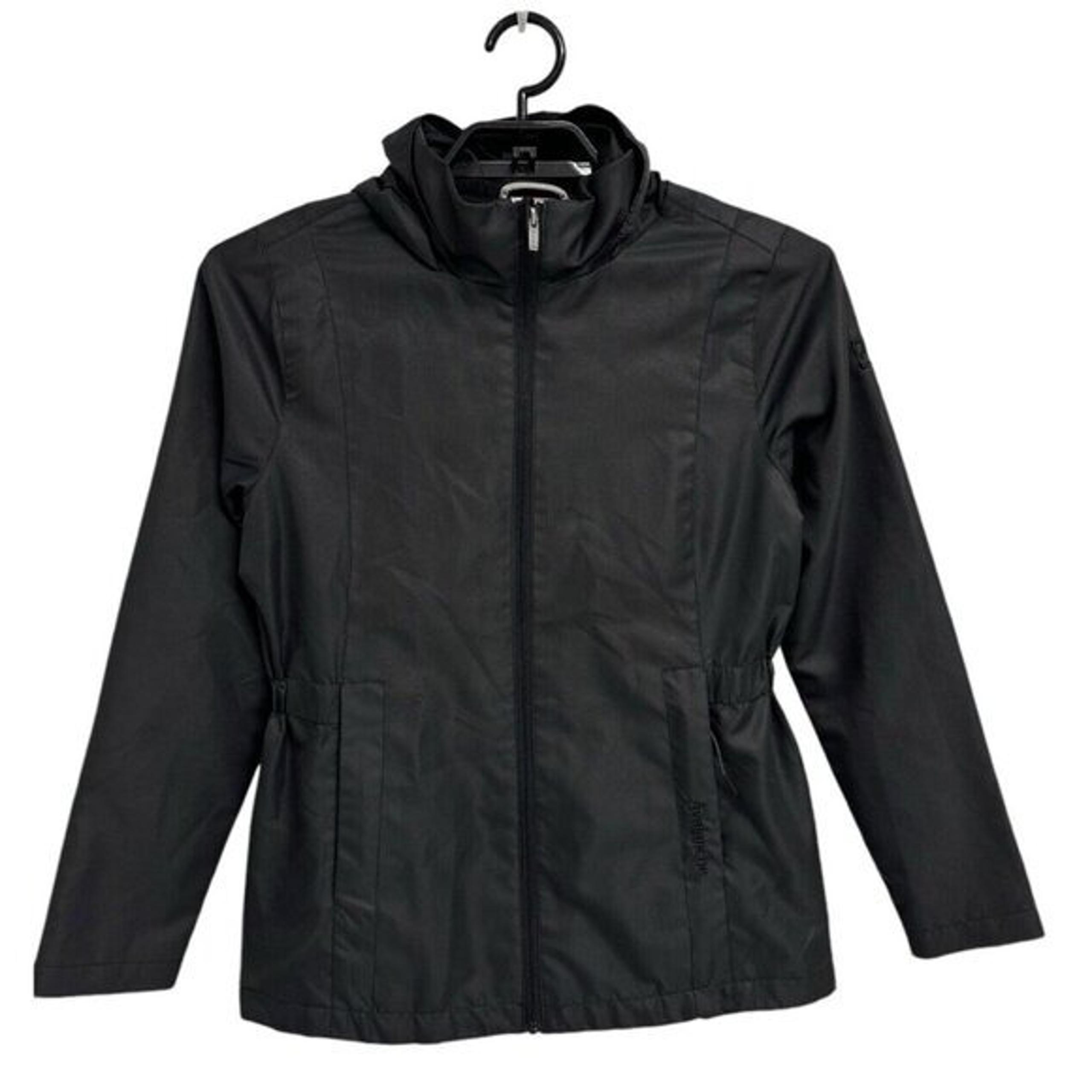 Avalanche women's Hoodie light weight jacket black zip up size S