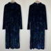 Maeve Women's Size 1X Blue Constance Velvet Floral Midi Dress Dark Romantic Boho