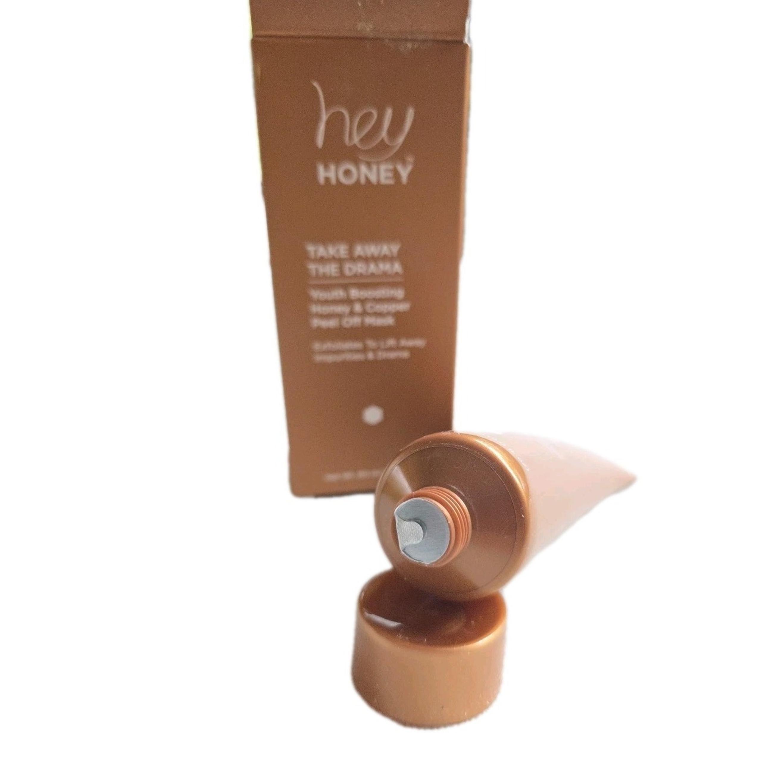 Hey Honey Take Away The Drama Youth Boosting Honey & Copper Peel Off Mask NIB