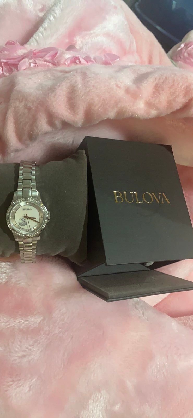 Bulova Swarowski crystal Watch