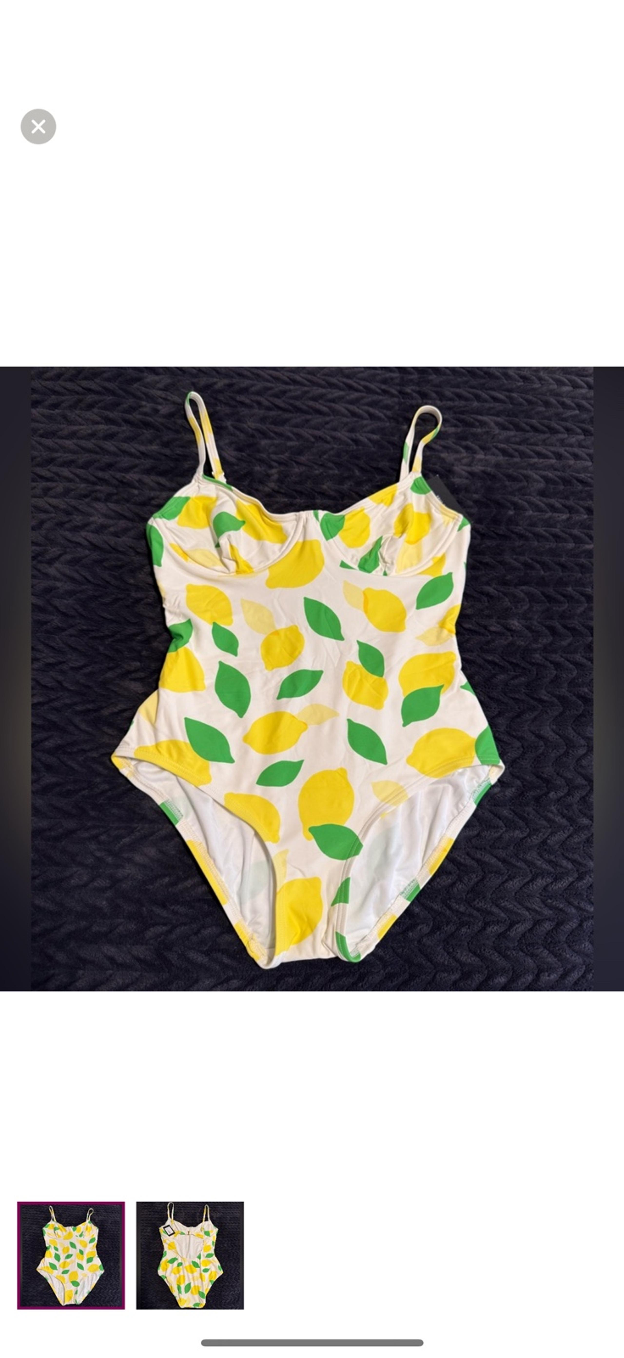 Kate Spade New York Lemon Print one piece swimsuit