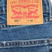 Levi’s Men’s 511 Frayed Blue Denim Jean Shorts Size 34