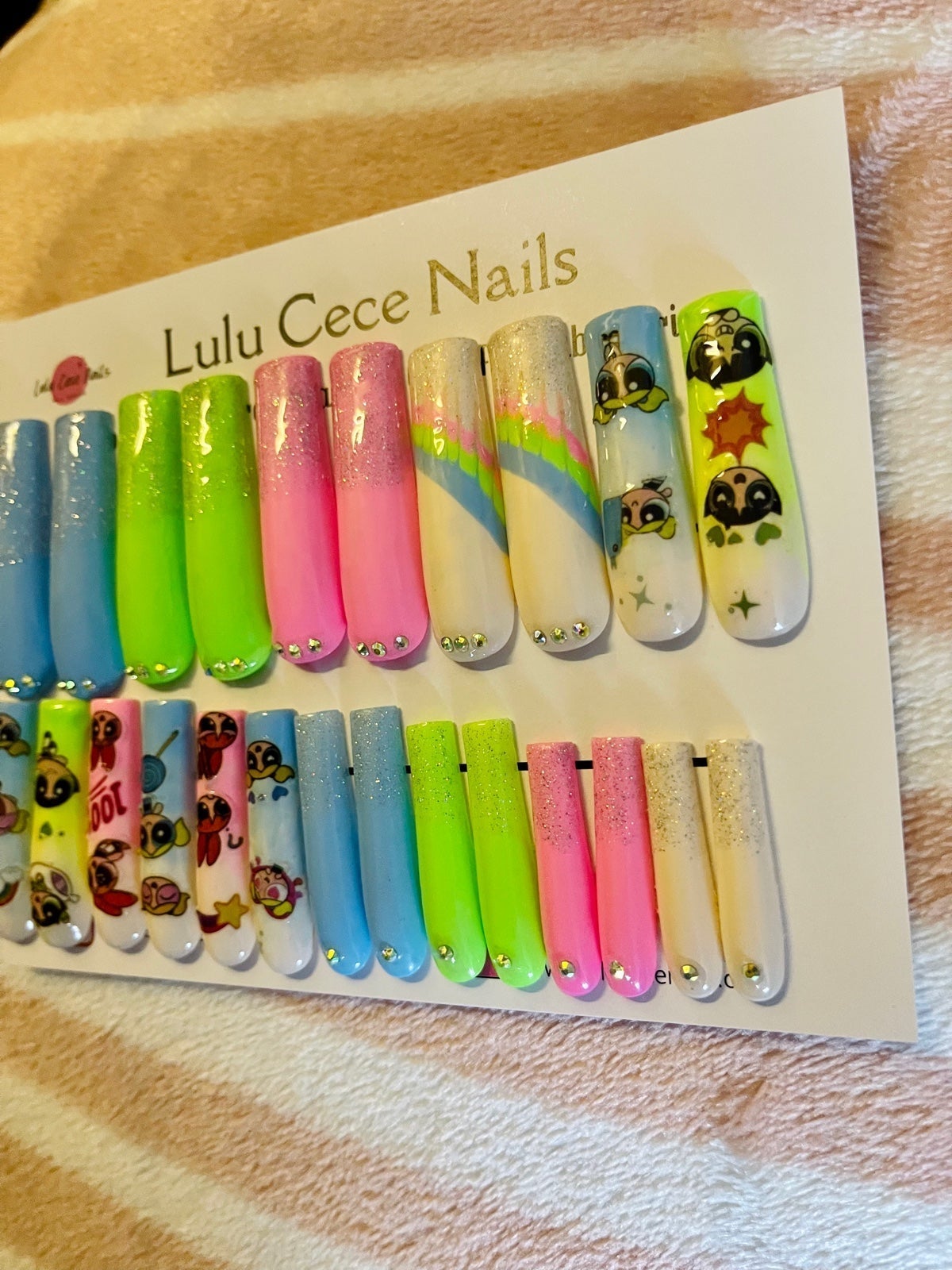 Powerpuff Girls Nails